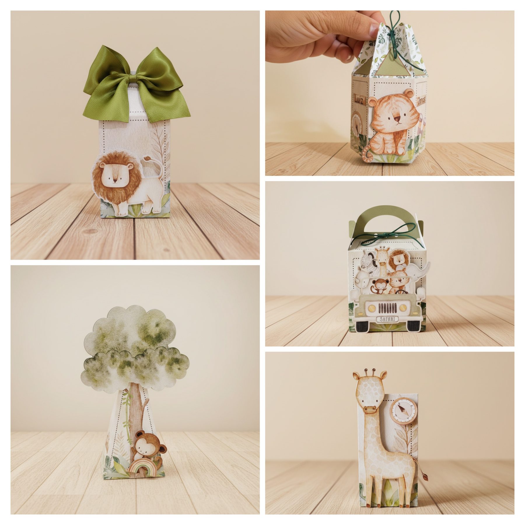Lembrancinhas personalizadas com tema de bichinhos